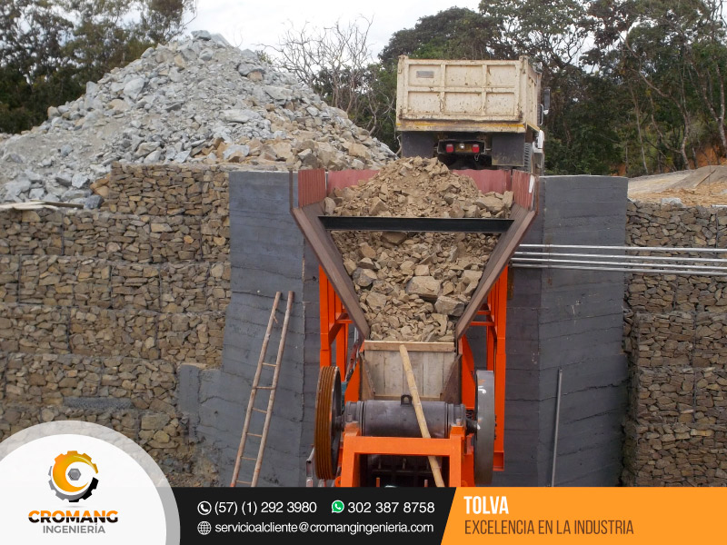 reparacion y mantenimiento tolva para trituración de piedra