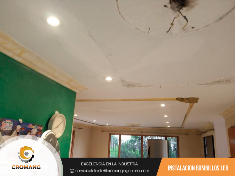 instalación de bombillos led